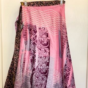 Darn Good Yarn- sari skirt. New with tags. Maxi wrap skirt.
